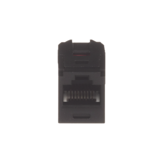 Módulo Acoplador RJ45 a RJ45, Mini-Com, Categoría 6, Color Negro