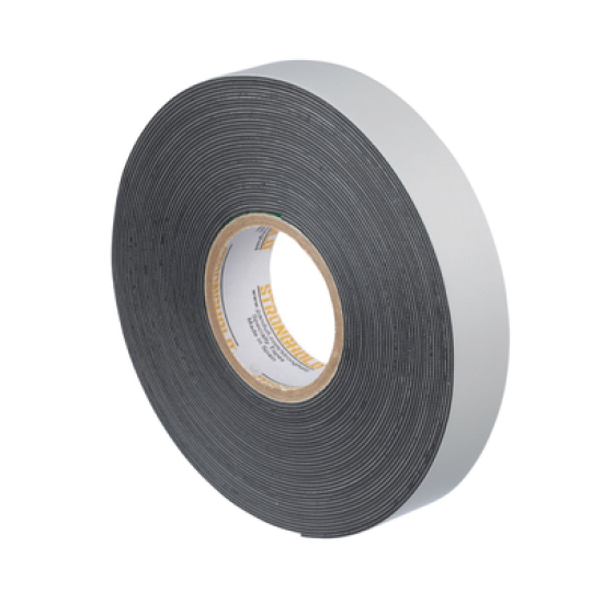 Cinta Eléctrica STRONGHOLD para Aislar de Caucho EPR, Autofusionable, Uso Industrial en Uniones de Alto Voltaje y Temperatura, Grosor 0.76mm (30 mil), Ancho 19mm, y 9.1m Largo, Color Negro. Superior a cintas Super 33