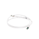 Patch Cord Z-MAX Cat6A S/FTP, CM/LS0H, 7ft, Color Blanco, Versión Bulk (Sin Empaque Individual)