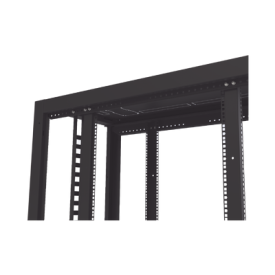 Gabinete Profesional para Telecomunicaciones de 45UR, 1200 mm Profundidad, Incluye 2 Organizadores Verticales de 45 Unidades de Rack, Se envía el Gabinete Armado.