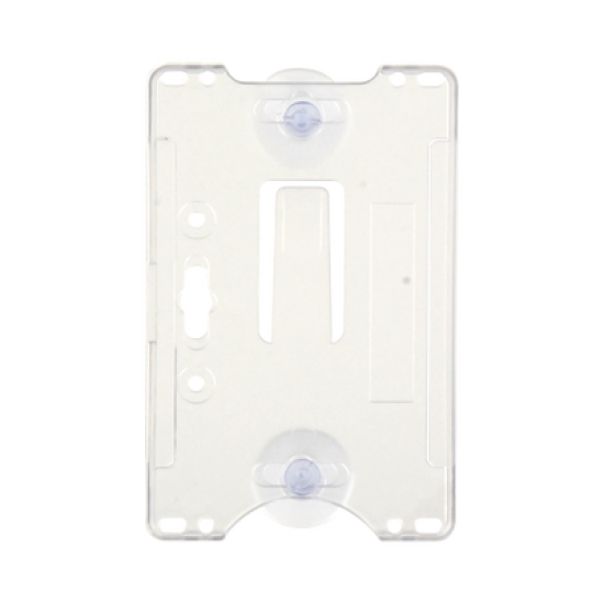Porta tarjeta de plastico ABS / Transparente / Compatible con tarjetas ACCESSCARDEPC / PROCARDX o Formato CR80