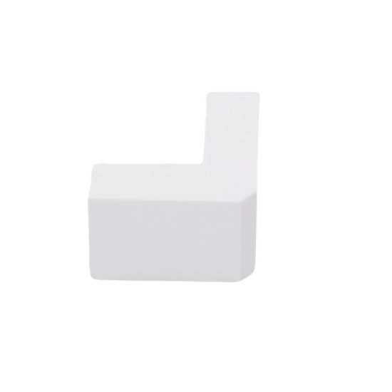 Esquinero exterior color blanco de PVC auto extinguible  para canaletas TMK1735, TMK1735SD (5310-02001) 