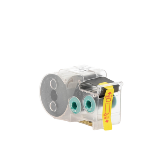 Casete de 200 Etiquetas Autolaminadas de 25.4 x 38.1 mm, para Cables de 4 a 8.1 mm de Diámetro, Área de Impresión Color Blanco