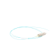 Pigtail de Fibra Óptica LC Simplex, Multimodo OM3 XGLO 50/125, OFNR, Color Aqua, 1 Metro