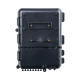 Caja de Distribución de Fibra Óptica para 24 Empalmes, con 8 acopladores SC/APC simplex, Exterior IP55, Color Negro