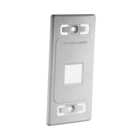 Placa de pared modular MAX, de 2 salidas, color blanco