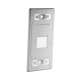 Placa de pared modular MAX, de 2 salidas, color blanco