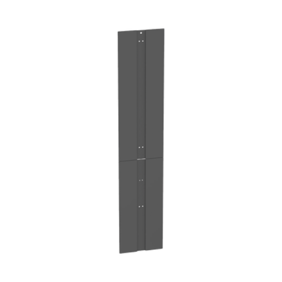 Tapa Final de Fila, Para Organizador Vertical PR2V PatchRunner™ 2, de 45 UR, Color Negro
