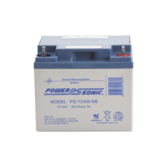 Batería 12V, 40AH, Para Respaldo, Tecnologías AGM/VRLA, 5 Años Vida Útil, Terminales NB, Reconocida UL  