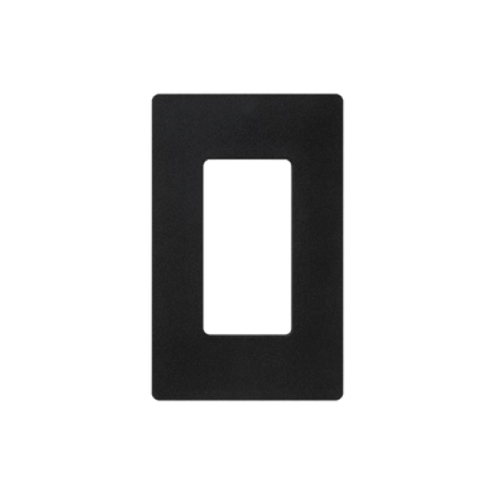 Placa de pared 1 espacio, para atenuador (dimmer), apagador ó control remoto inalámbrico LUTRON.