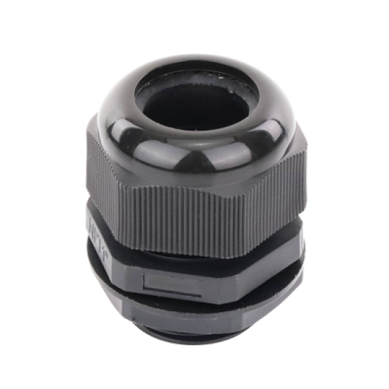 Conector Plástico Negro Tipo Glándula para Rosca NPT 1