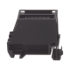 Adaptador de 1 Puerto, Para Conectores Tipo Mini-Com, Montaje en Riel Din Estándar de 35mm, Color Negro