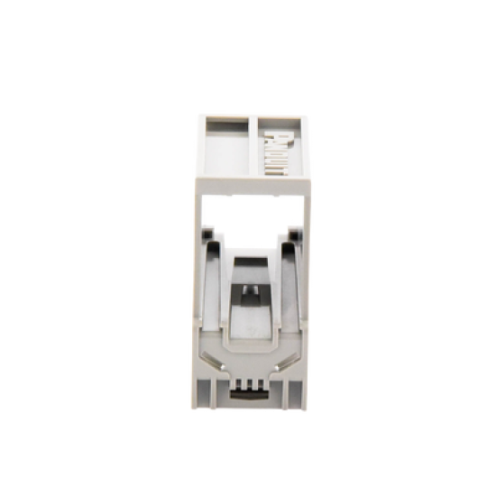 Adaptador de 1 Puerto, Para Conectores Tipo Mini-Com, Montaje en Riel Din Estándar de 35mm, Color Gris Internacional