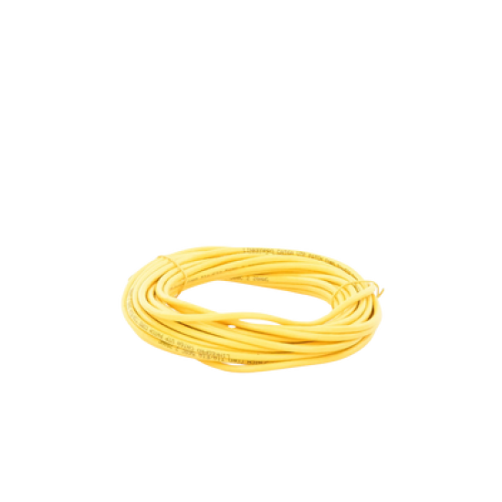 Cable de Parcheo Slim UTP Cat6A - 7 m Amarillo, Diámetro Reducido (28 AWG)