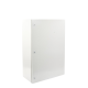 Gabinete de Acero IP66 Uso en Intemperie (800 x 1200 x 400 mm) con Placa Trasera Interior Metálica y Compuerta Inferior Atornillable (Incluye Chapa y Llave).