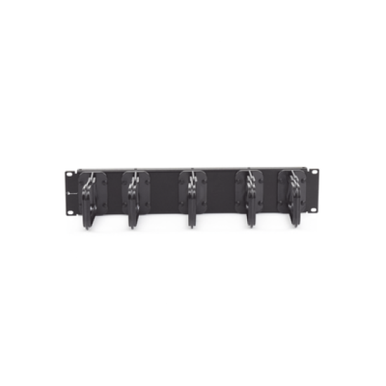Organizador de cable, para montaje aéreo, con 5 soportes, 2UR