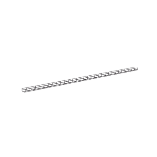 Charola Wire Basket de 12 in (304 mm) de Ancho, 2 in (50 mm) de Alto, 3 m de Largo, Hasta 209 Cables Cat6, Color Negro