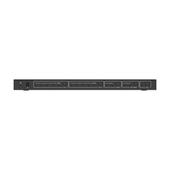 Matricial HDMI | 4x2 | 4K2K@60Hz | HDR | YCbCr 4:4:4 | EDID Auto | Extractor de Audio | Salida de audio análoga y digitalizados | HDCP 2.2 | 18 Gbps