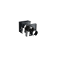 Tapa con 2 Salida a Tubo Corrugado de 1.5in (38mm), Para uso con Canaletas 4X4 FiberRunner™, Color Negro