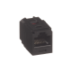Módulo Acoplador RJ45 a RJ45, Mini-Com, Categoría 6, Color Negro