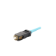 Conector de Fibra Óptica SC Simplex OptiCam, Multimodo 50/125 OM3/OM4, Pre-pulido, Color Aqua