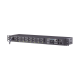 PDU Switchable por Toma, Para Distribución de Energía, Entrada 120 Vca NEMA 5-15P, Con 8 Salidas NEMA 5-15R, Horizontal 19in, 1UR