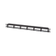 Panel de Parcheo Modular Mini-Com (Sin Conectores), Plano de Instalación al Ras, Sin Blindaje, de 24 puertos, 1UR