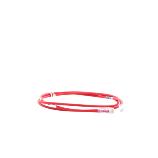 Cable de Parcheo UTP Cat6A, CM/LSZH, Diámetro Reducido (28AWG), Color Rojo, 5ft
