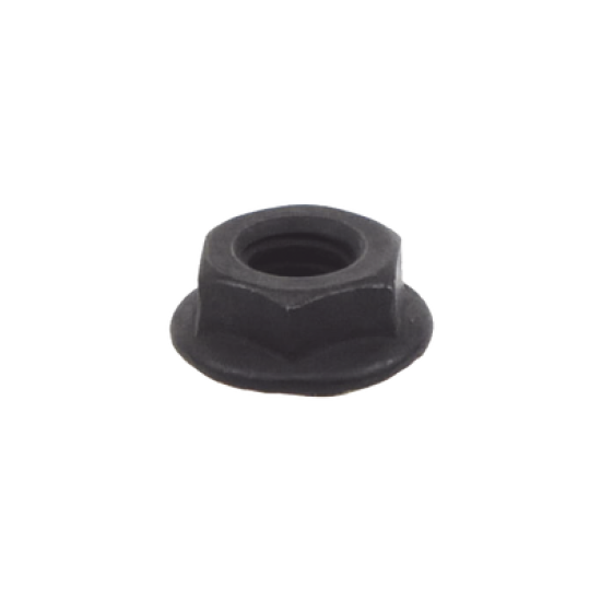 TUERCA HEX DENTADA  1/4 BLACK OXIDE