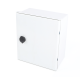 Gabinete de Poliéster IP65 Uso en Intemperie (250 x 300 x 140 mm) con Placa Trasera Interior de Plástico (Incluye Chapa y Llave).