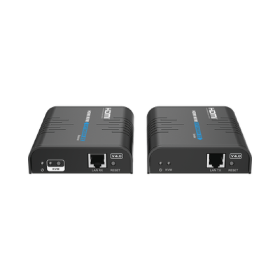 Kit extensor KVM (HDMI y USB) hasta 120 metros / Resolución 1080P @ 60 Hz / Soporta STP y UTP CAT6 /  Soporta Switch Gigabit para control KVM múltiple / Soporta hasta 253 receptores / Transmite el Video y Controla tu DVR vía USB 