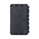 Caja de Distribución de Fibra Óptica, Hasta 96 Empalmes, Exterior IP65, Color Negro