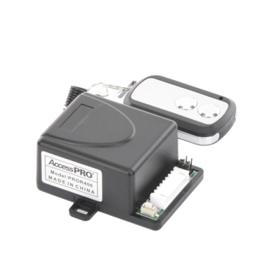 Receptor con 2 Relevadores y Control Remoto hasta 50 metros.