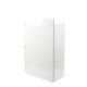 Gabinete de Acero IP66 Uso en Intemperie (800 x 1200 x 400 mm) con Placa Trasera Interior Metálica y Compuerta Inferior Atornillable (Incluye Chapa y Llave).