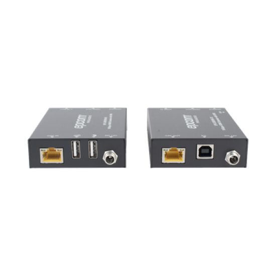 Kit Extensor HDMI con KVM | 70m | 4K2K@60Hz | 4:4:4 |  HDMI2.0b y HDCP 2.2 | Salida de Audio 3.5mm | Admite PoC | Admite USB 1.1