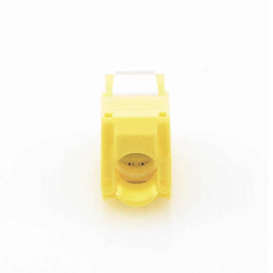 Módulo Jack Keystone Cat6 (toolless), con terminación en ángulo 180 º Color Amarillo, Compatible con Faceplate y Patchpanel Linkedpro