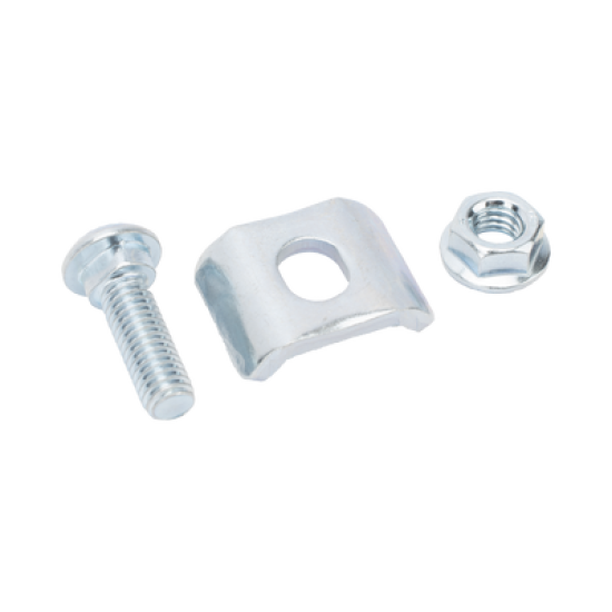 Kit 3 para unir tramos de charolas, con acabado Electro Zinc 
