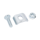 Kit 3 para unir tramos de charolas, con acabado Electro Zinc 
