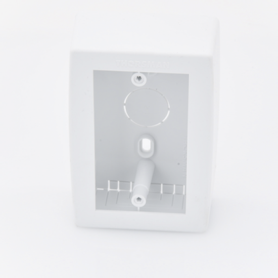 Caja de Registro Universal, color blanco de PVC auto extinguible (7902-02001) 