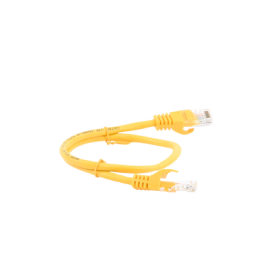 Cable de parcheo UTP Cat5e - 0.5 m - amarillo