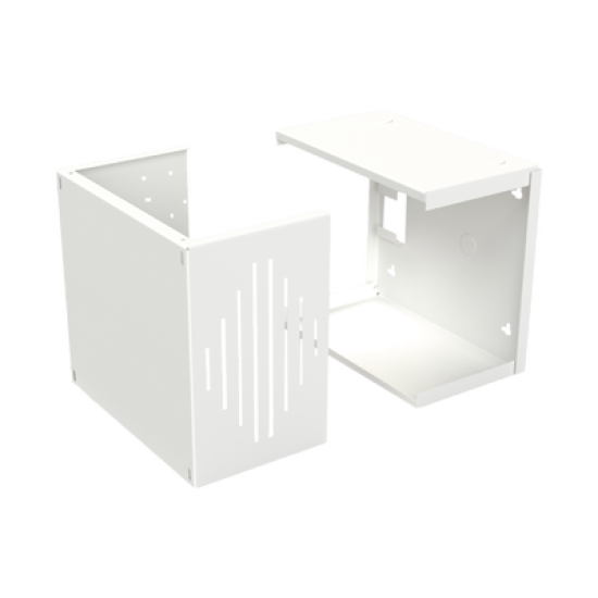Gabinete para Resguardo de Sirena de 30 W (SF581A o SF581L No incluida), Preparación para Tamper (No incluido). 