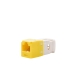 Conector Jack RJ45 Estilo TG, Mini-Com, Categoría 6, de 8 posiciones y 8 cables, Color Amarillo