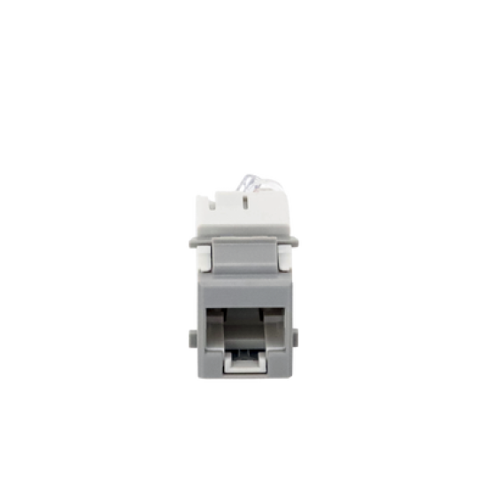 Jack UltraMAX Cat5e, UTP, Tipo Keystone, Color Gris, Punch Down