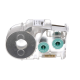 Casete de Etiquetas de Poliolefina de Cinta Continua, Tubo Termocontráctil, 8.6 mm de Ancho, 2.4 m de largo, Para Cables de 1.5 a 4.8 mm (18-12 AWG) de Diámetro, Color Blanco