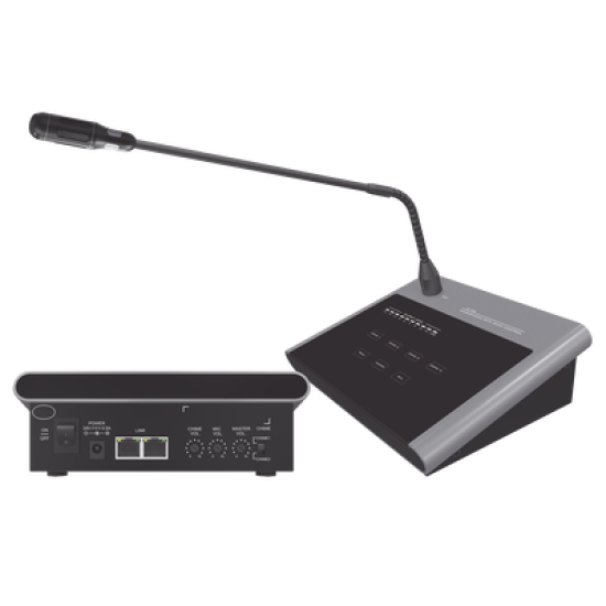 Microfono Remoto de 4 Zonas Para Sistema de Voceo Para Amplificadores SF4240UC y SF2240UC