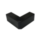 Esquinero Exterior Color Negro de PVC Auto Axtinguible, Para Canaleta TMK-1720-N-CC (5210-02003)