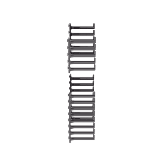 Kit de Dedos Para Organizador de Cables, Para Uso con Gabinetes de 42 o 45 UR, Tipo S o Tipo N, 6.8 in de Ancho, Color Negro