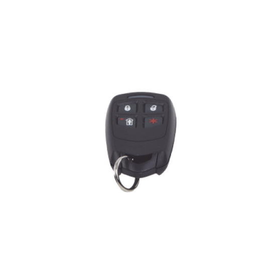 Control remoto tipo llavero de 4 botones con LED / Batería de Larga Duración 3-5 años