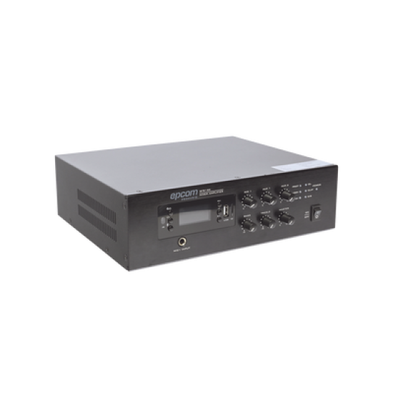 Mini Amplificador de Audio Mezclador | 120W RMS | Sistema 70/100V | MP3 | Tuner | Bluetooth | Musica ambiental y Voceo