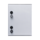 Gabinete de Poliéster IP65 Uso en Intemperie (300 x 400 x 200 mm) con Placa Trasera Interior de Plástico (Incluye Chapa y Llave).